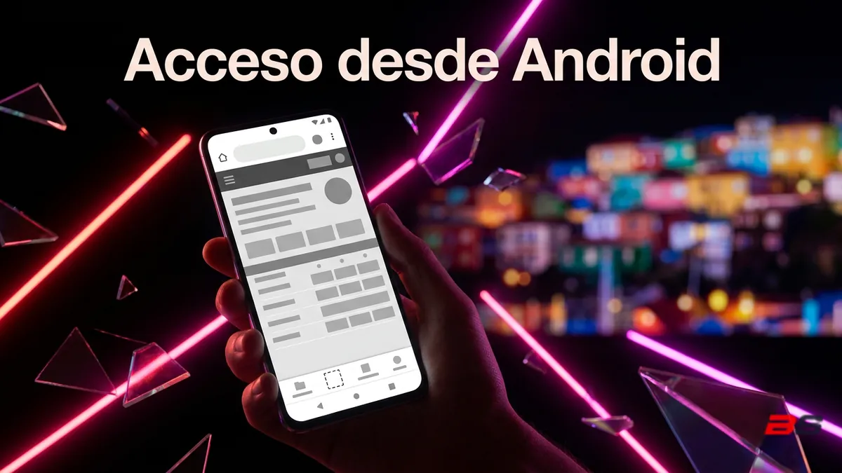 Celular Android agregando un acceso directo a Betsala a la pantalla de inicio