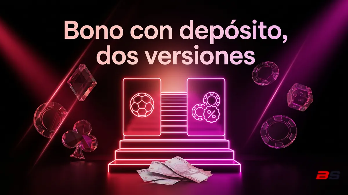 Bonos de bienvenida con depósito en Betsala Chile: deportivo y de casino, dos versiones