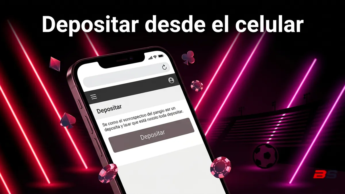 Cómo depositar en Betsala Chile desde el celular usando la web móvil, sin necesidad de aplicación.