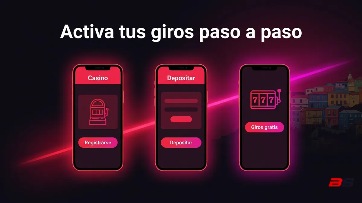 Pasos para activar los giros gratis de Betsala: registro, depósito y sección de giros gratis en la cuenta