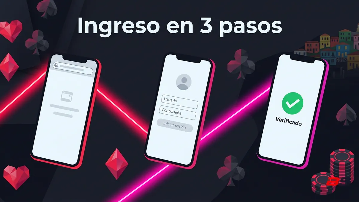 Tres pasos para iniciar sesión en Betsala Chile: dominio, datos y verificación de cuenta